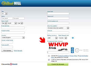 William Hill Poker Promotional Code